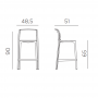 Барный стул Nardi Net Stool Mini — итальянский дизайн и бескомпромиссная надежность в компактном исполнении